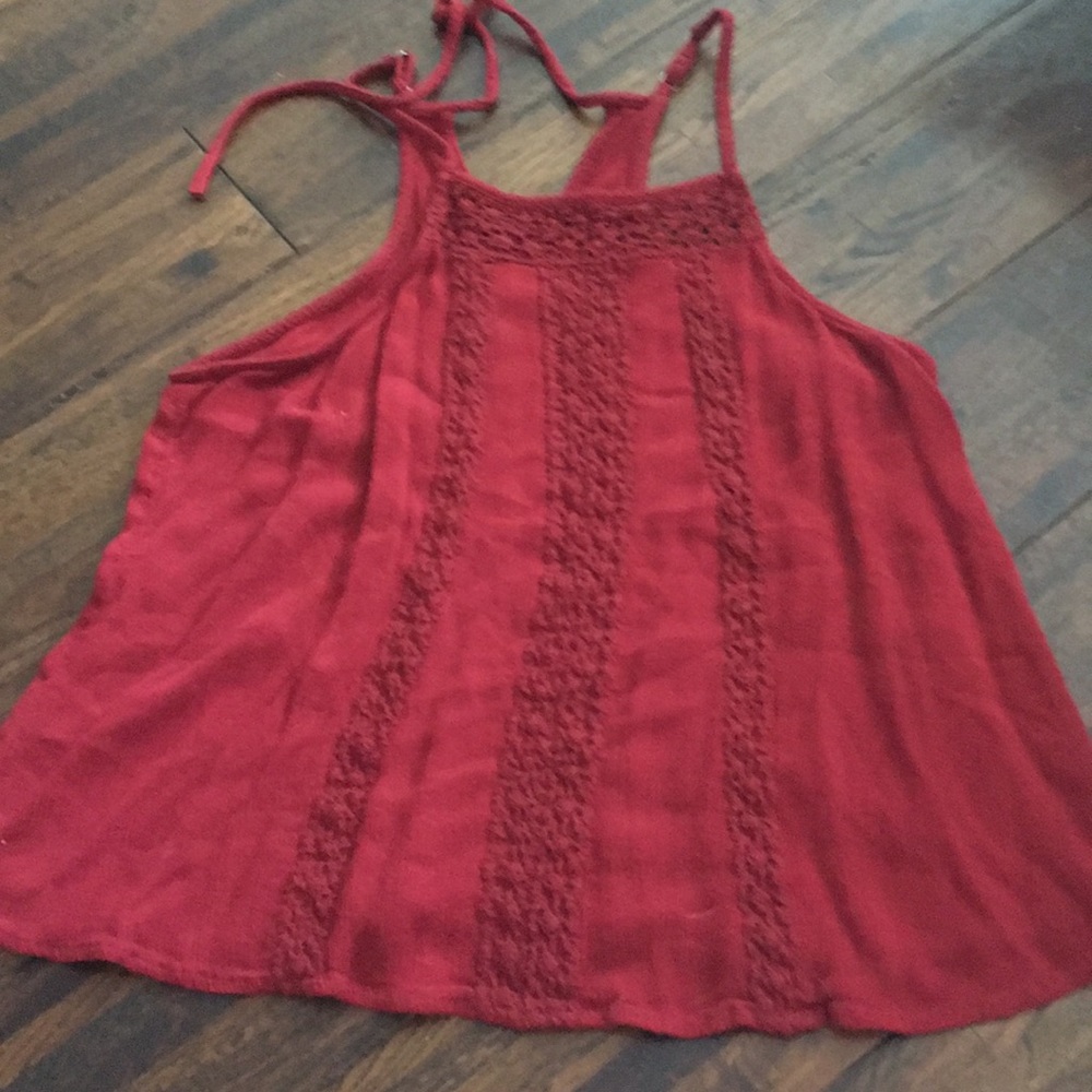 Red/burgundy tank top from hollister